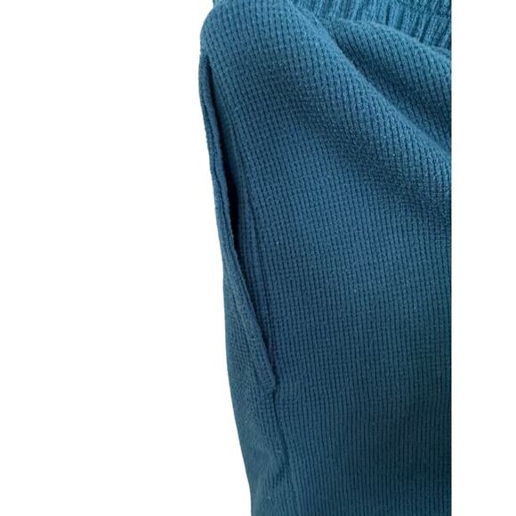 Victorias Secret Womens Shorts Medium Blue Sweat Drawstring Casual Lounge Pocket - Picture 4 of 9